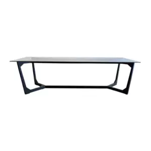 Uzo Dining Table (Clear Glass)